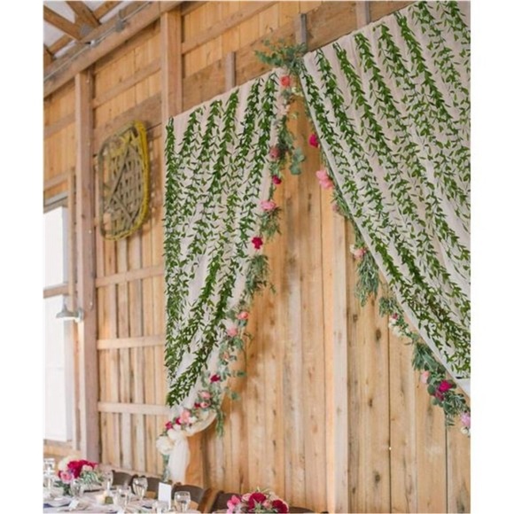 6pcs Artificial Vines Fake Greenery Garland Willow Leaves with Total 30 Stems - Picture 5 of 8